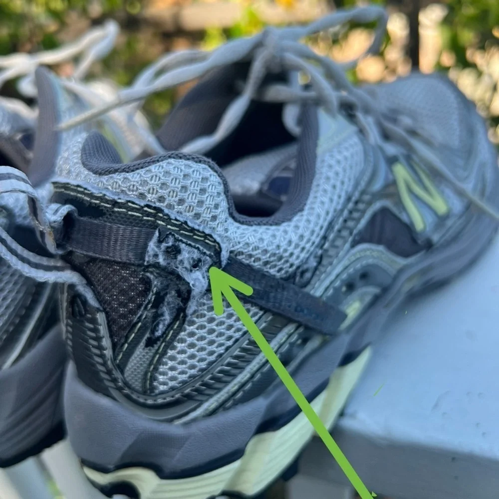 New Balance Gray Athletic Trail Running Shoes Women's Color Gray Sz 6